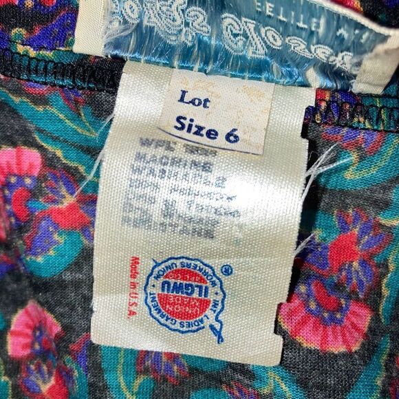 Cora’s Closet, Vintage Button Front High Neck Peplum Style Midi Dress Women’s 6 - Picture 9 of 9